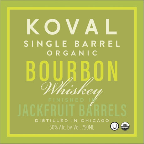 Koval Single Barrel Organic Bourbon Finished in Jackfruit Barrels Whiskey