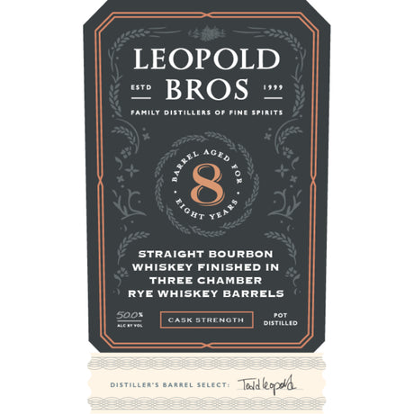 Leopold Bros. Bourbon Finished in Three Chambers Rye Barrels