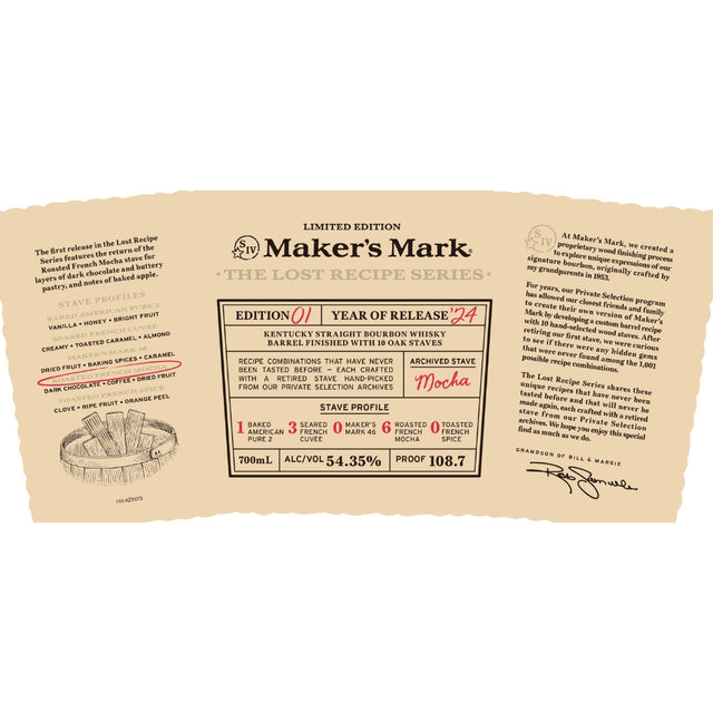 Maker’s Mark The Lost Recipe Series Edition #1 Whiskey