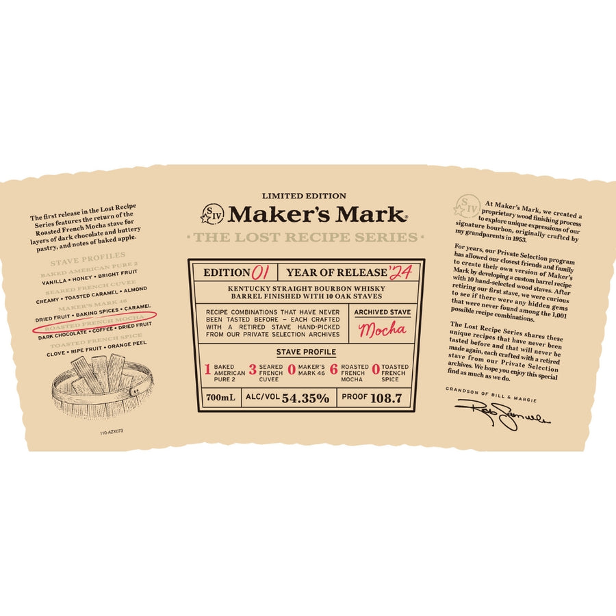Maker’s Mark The Lost Recipe Series Edition #1 Whiskey
