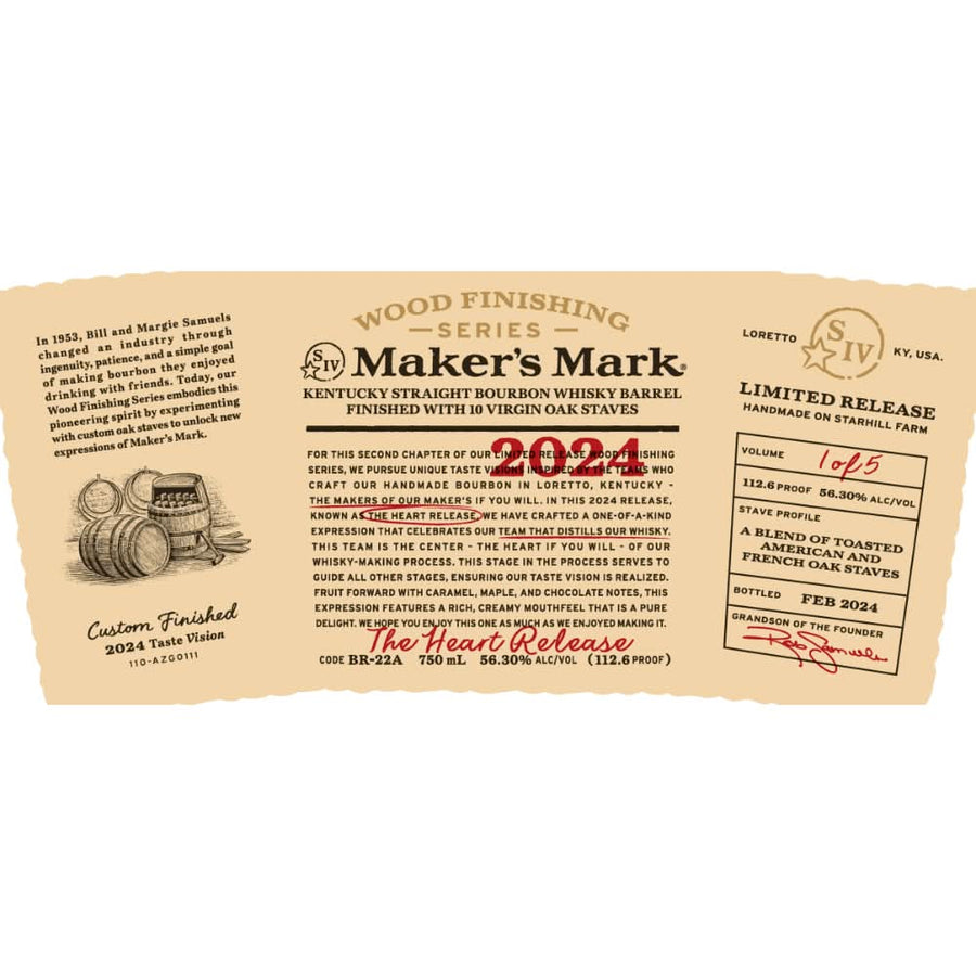 Maker’s Mark Wood Finishing Series 2024 The Heart Release