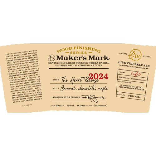 Maker’s Mark Wood Finishing Series The Heart Release 2024