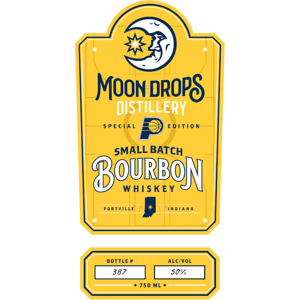 Moon Drops Distillery Indiana Pacers Bourbon