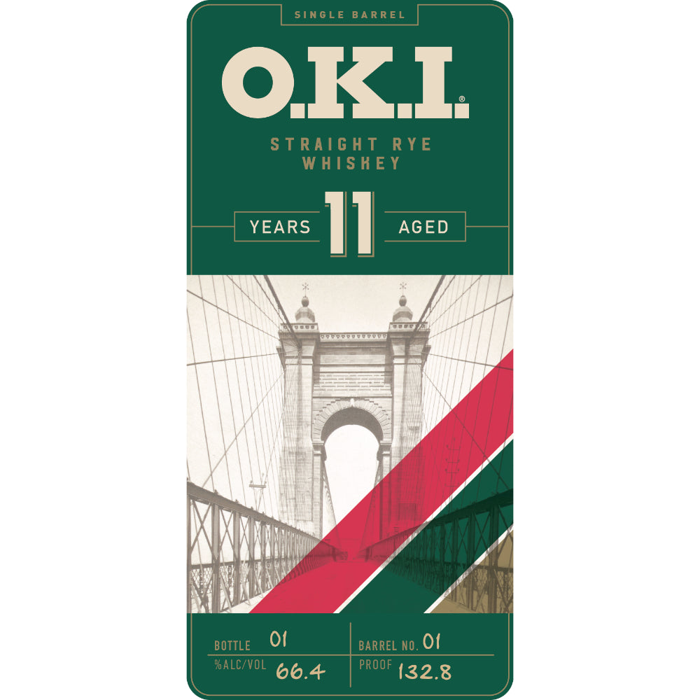 O.K.I. 11 Year Old Single Barrel Straight Rye Whiskey