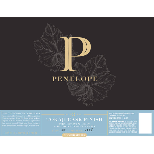 Penelope 8 Year Old Tokaji Cask Finish Straight Rye