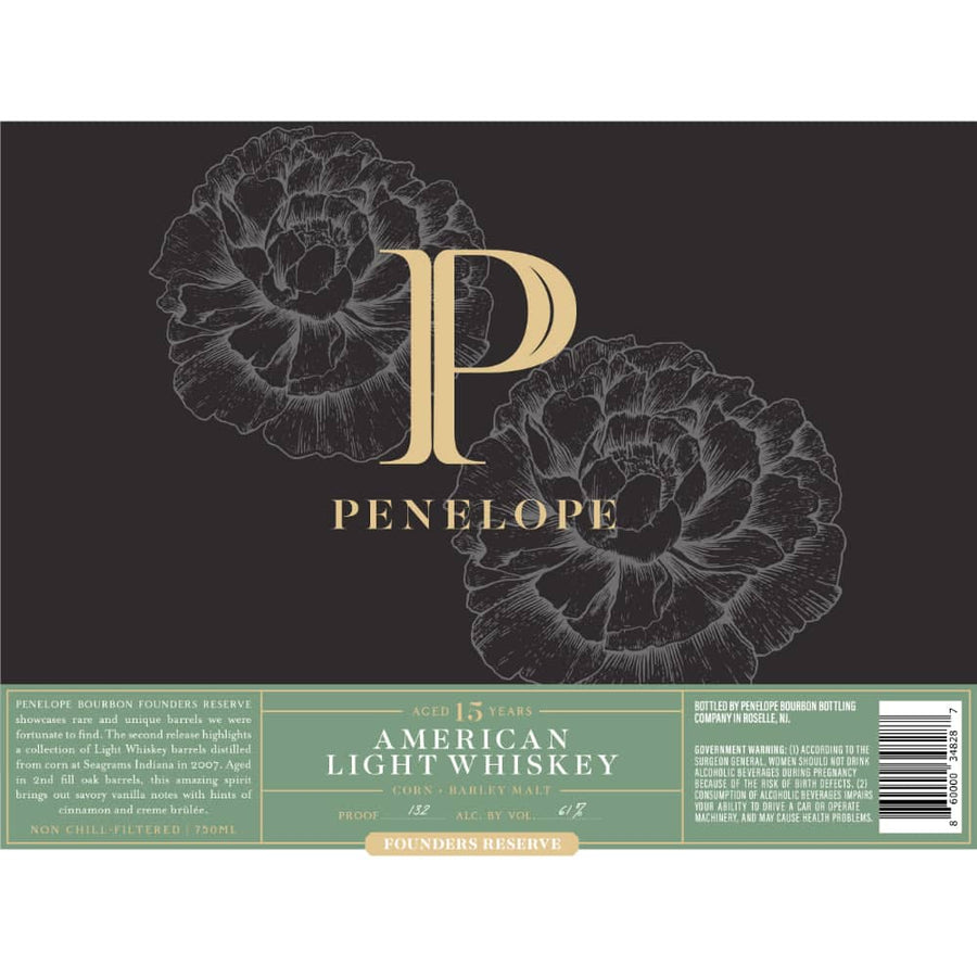 Penelope Founders Reserve 15 Year Old Light Whiskye