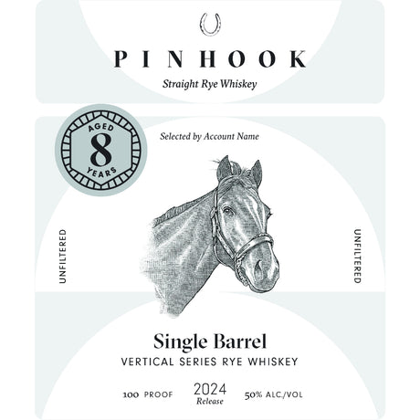 Pinhook 8 Year Single Barrel Vertical Series Rye 2024 Release