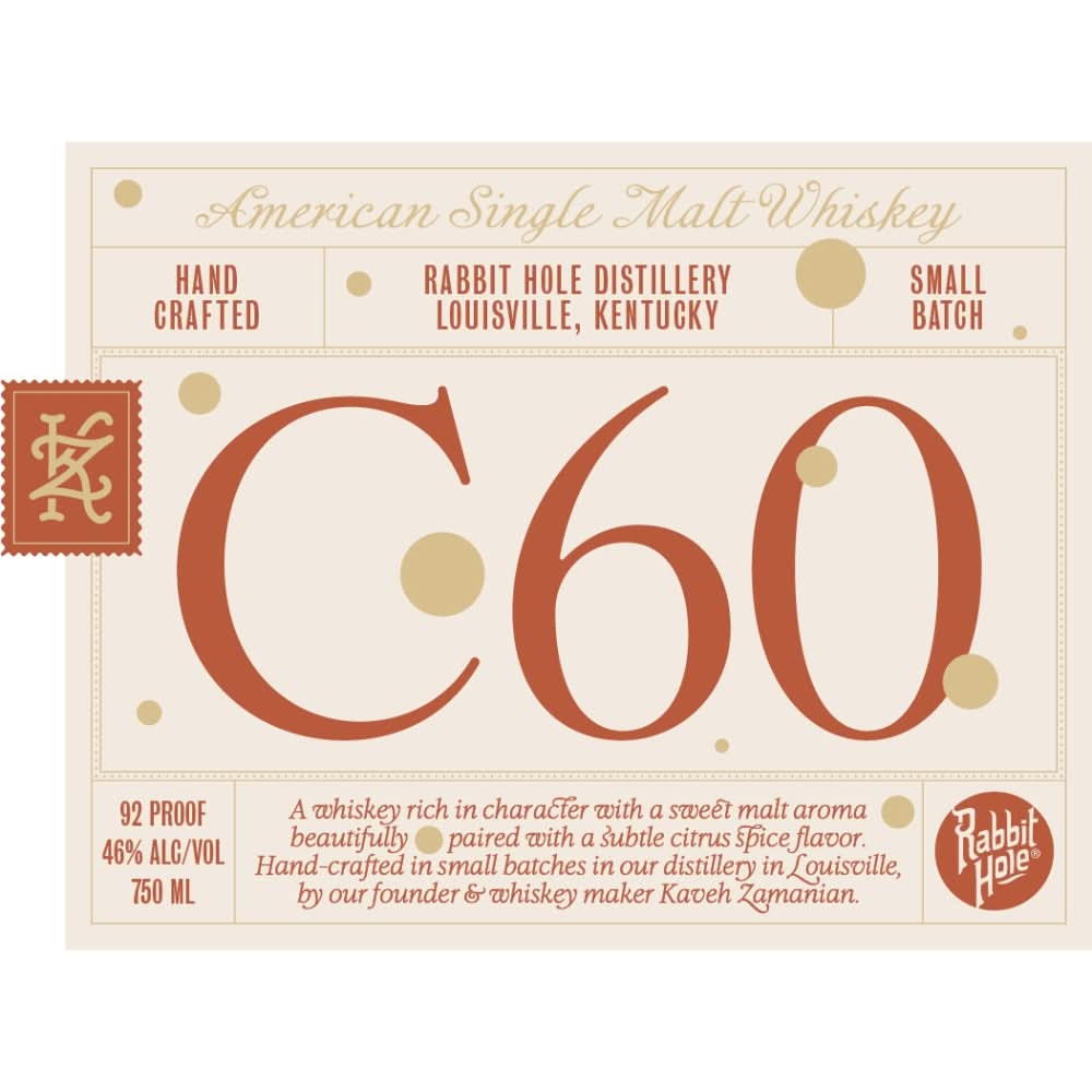 Rabbit Hole C60 American Single Malt Whiskey