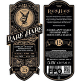 Rare Hare 15 Year Old Whiskey Finished With French Oak Staves