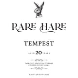 Rare Hare Tempest 20 Year Old Tasmanian Single Malt Whiskey 700ML