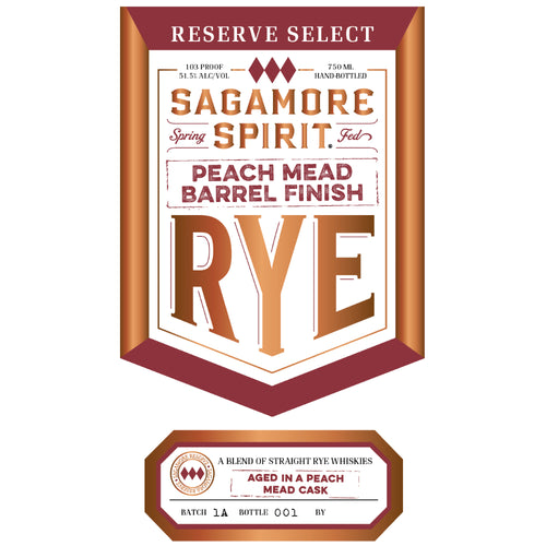 Sagamore Spirit Reserve Select Peach Mead Barrel Finish Rye Whiskey