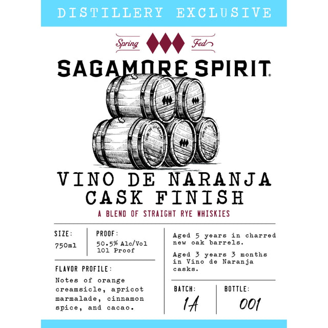 Sagamore Spirit Vino de Naranja Cask Finish Rye Whiskey