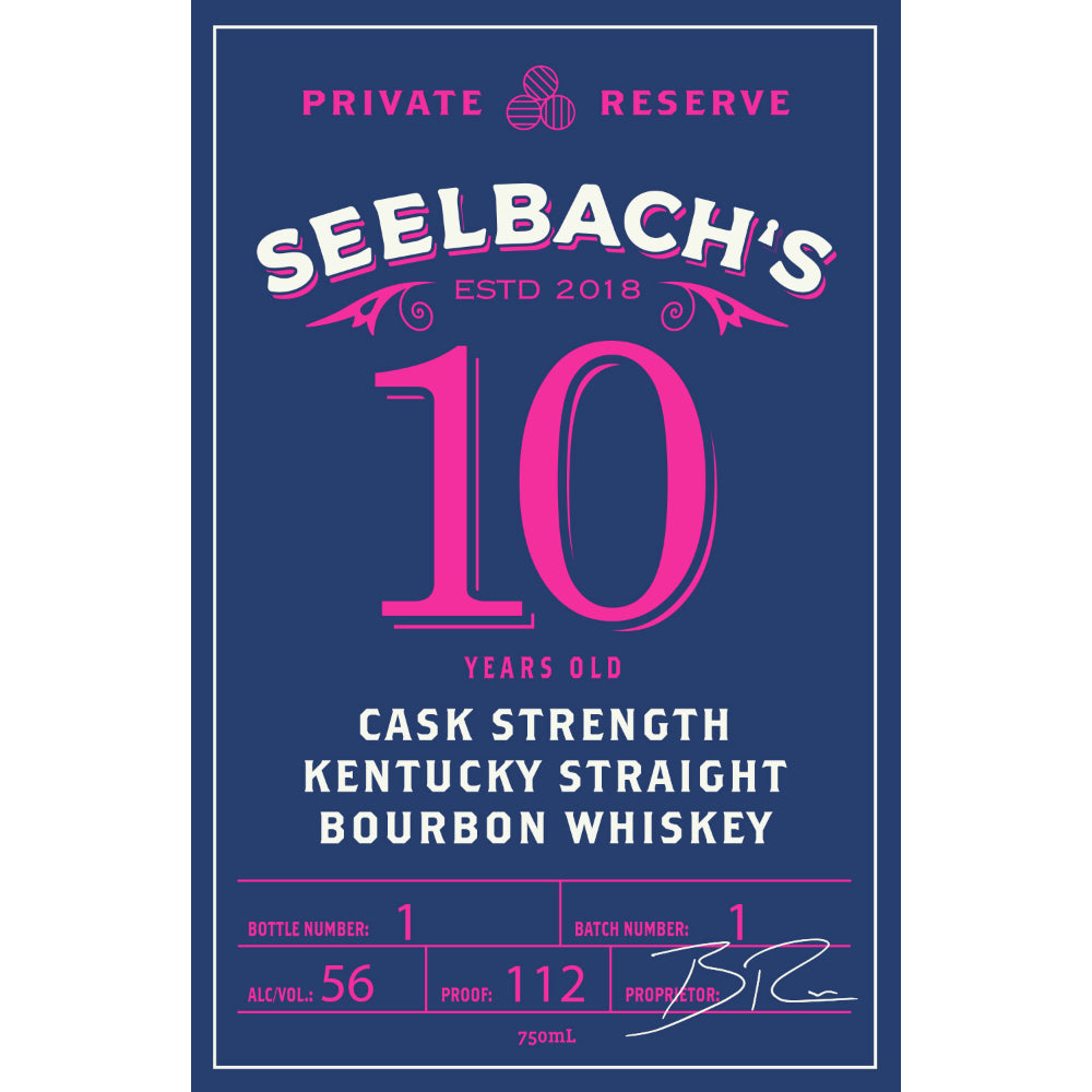 Seelbach’s Private Reserve 10 Year Old Cask Strength Bourbon