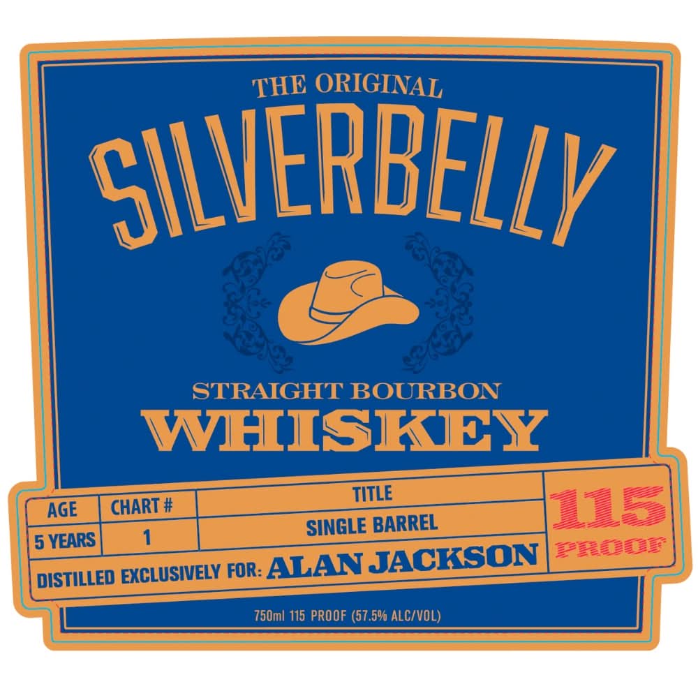 Silverbelly 5 Year Old Single Barrel Bourbon by Alan Jackson – You Booze