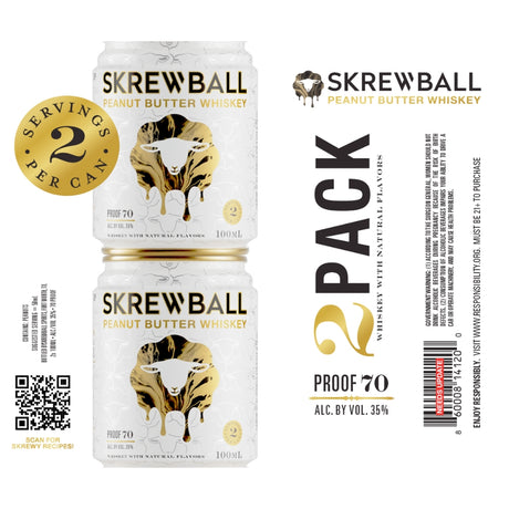 Skrewball Peanut Butter Whiskey Can 2 Pack