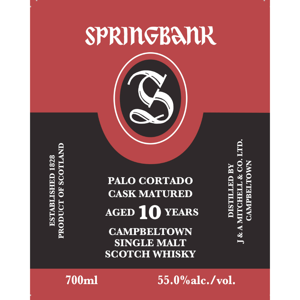 Springbank Palo Cortado Cask Matured 10 Year Old 700ML