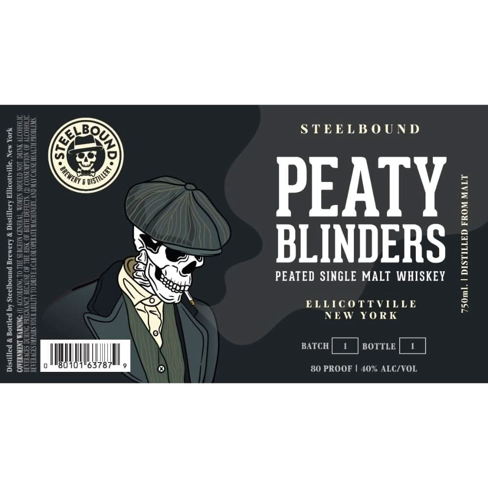 Steelbound Peaty Blinders Peated Single Malt Whiskey