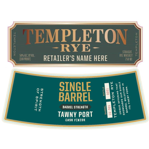 Templeton Rye Single Barrel Tawny Port Cask Finish