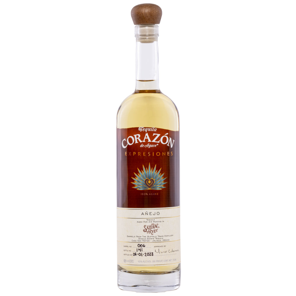 Expresiones del Corazón Sazerac Rye Añejo Tequila 2023 Release Tequila