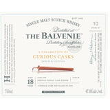 The Balvenie A Collection of Curious Casks 18 Year Old