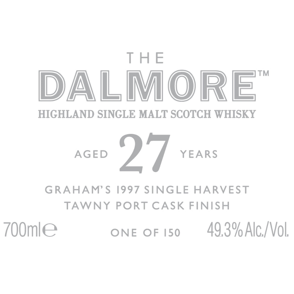 The Dalmore 27 Year Old Graham’s 1997 Single Harvest Tawny Port Cask