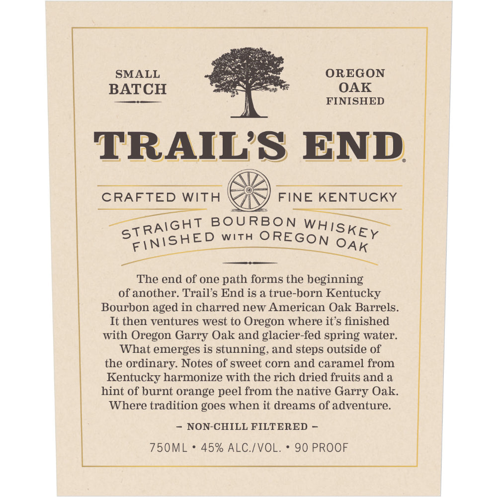 Trail’s End Straight Bourbon Finished With Oregon Oak