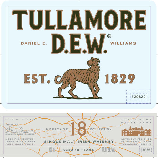Tullamore Dew Heritage Collection 18 Year Old Whiskey