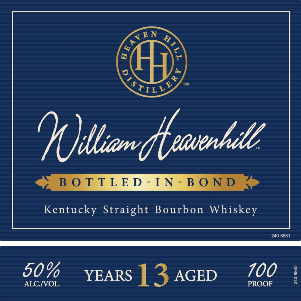 William Heavenhill 13 Year Old Bottled in Bond Bourbon 11th Edition