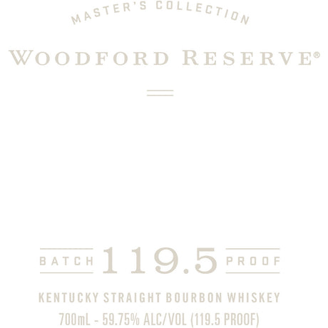 Woodford Reserve Batch Proof Whiskey  119.5