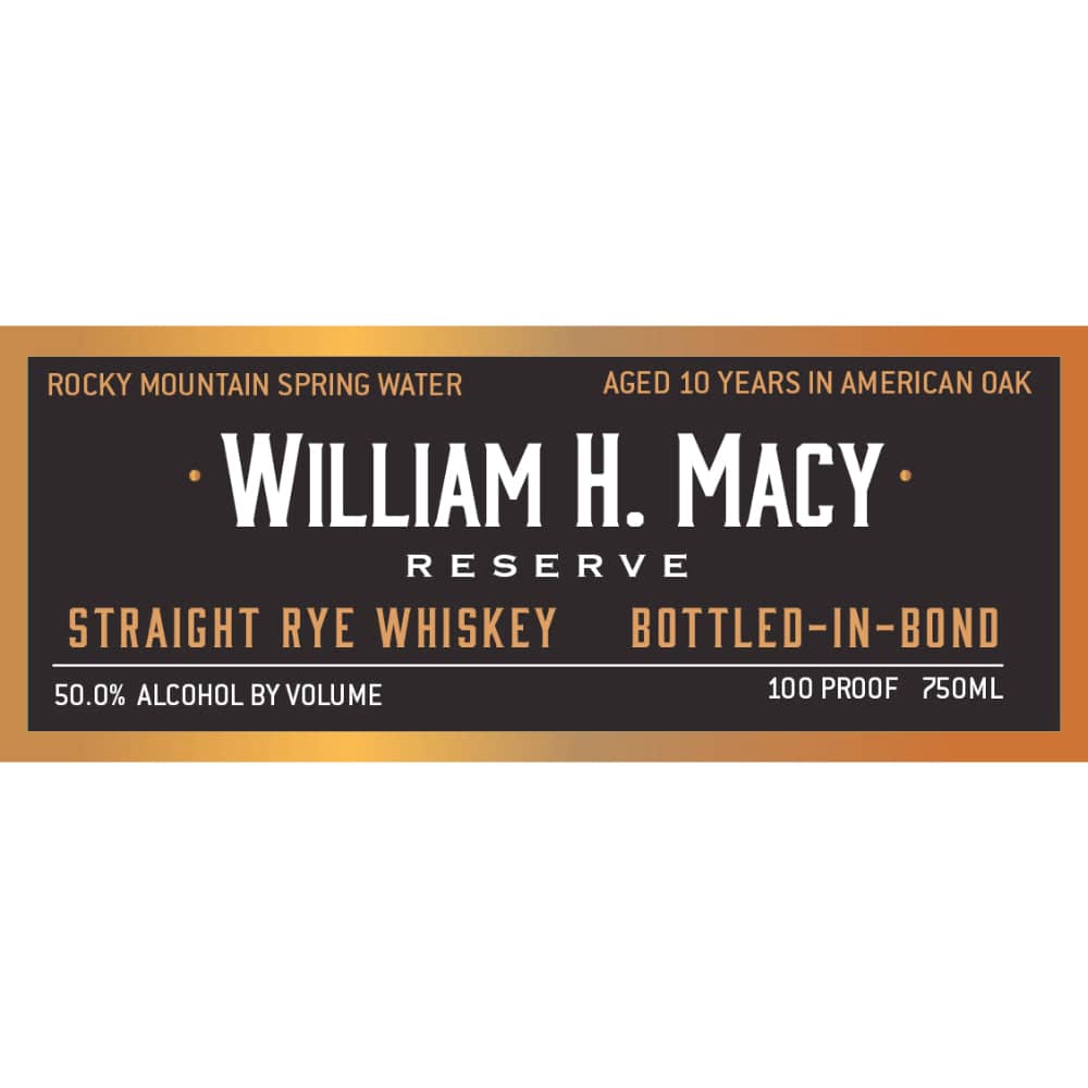 Woody Creek Distillers William H. Macy Reserve Straight Rye