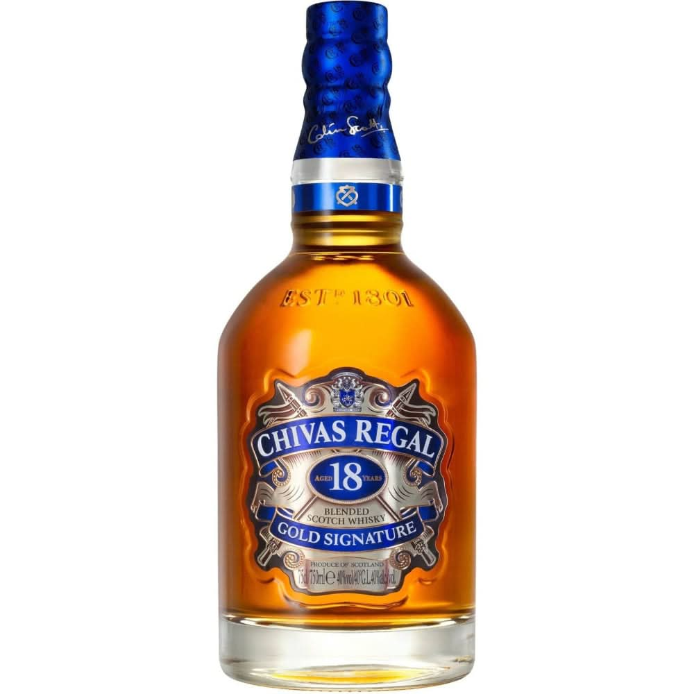 Chivas Regal Blended Scotch Gold Signature 18 Yr Whiskey – You Booze