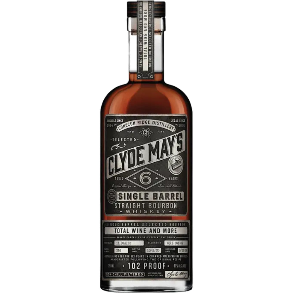 Clyde May's Single Barrel Bourbon Whiskey 6 Year