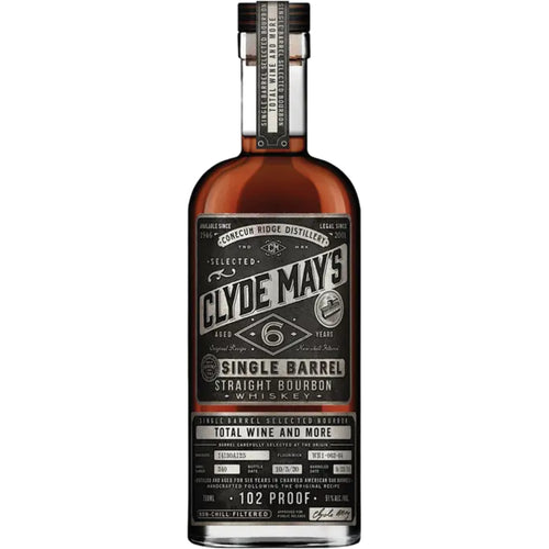 Clyde May's Single Barrel Bourbon Whiskey 6 Year