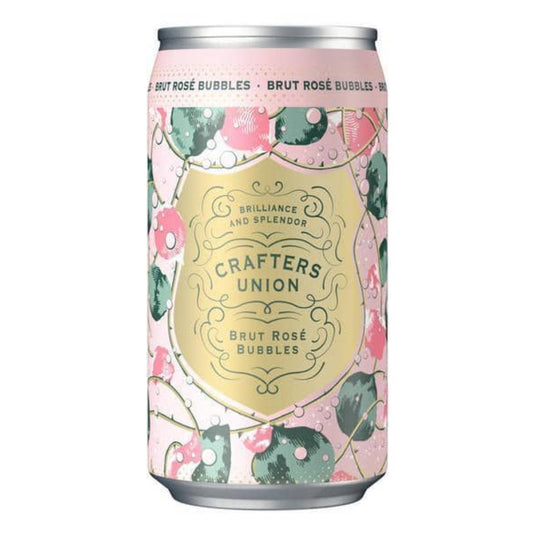 Crafters Union Brut Sparkling Rose Bubbles Can Wine