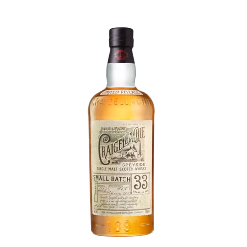 Craigellachie Single Malt Scotch Small Batch 33 Year Whiskey