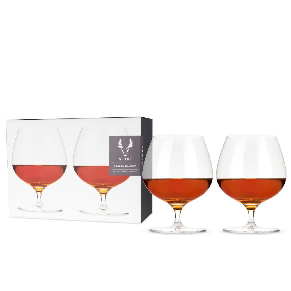 Crystal Wingback Brandy Glasses 17oz