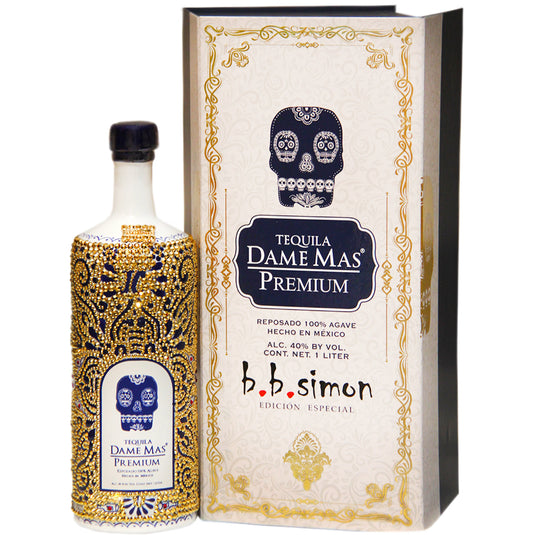 Dame Mas b.b. simon Limited Edition Premium Reposado Tequila 1 liter Gold Bt