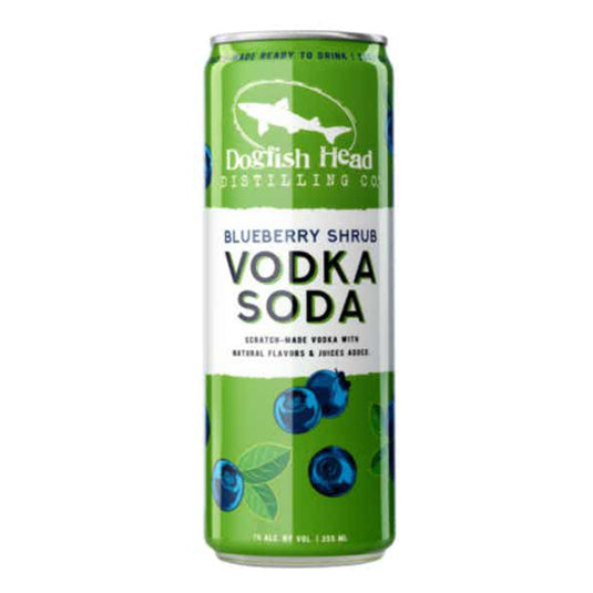 Dogfish Head Scratch-Made Cocktails Blueberry Shrub Vodka Soda