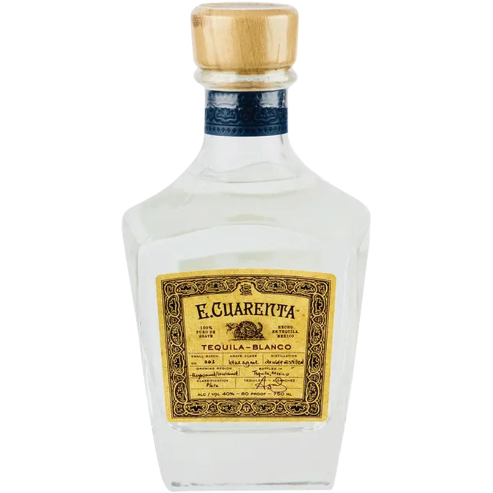 E Cuarenta Tequila Blanco 80