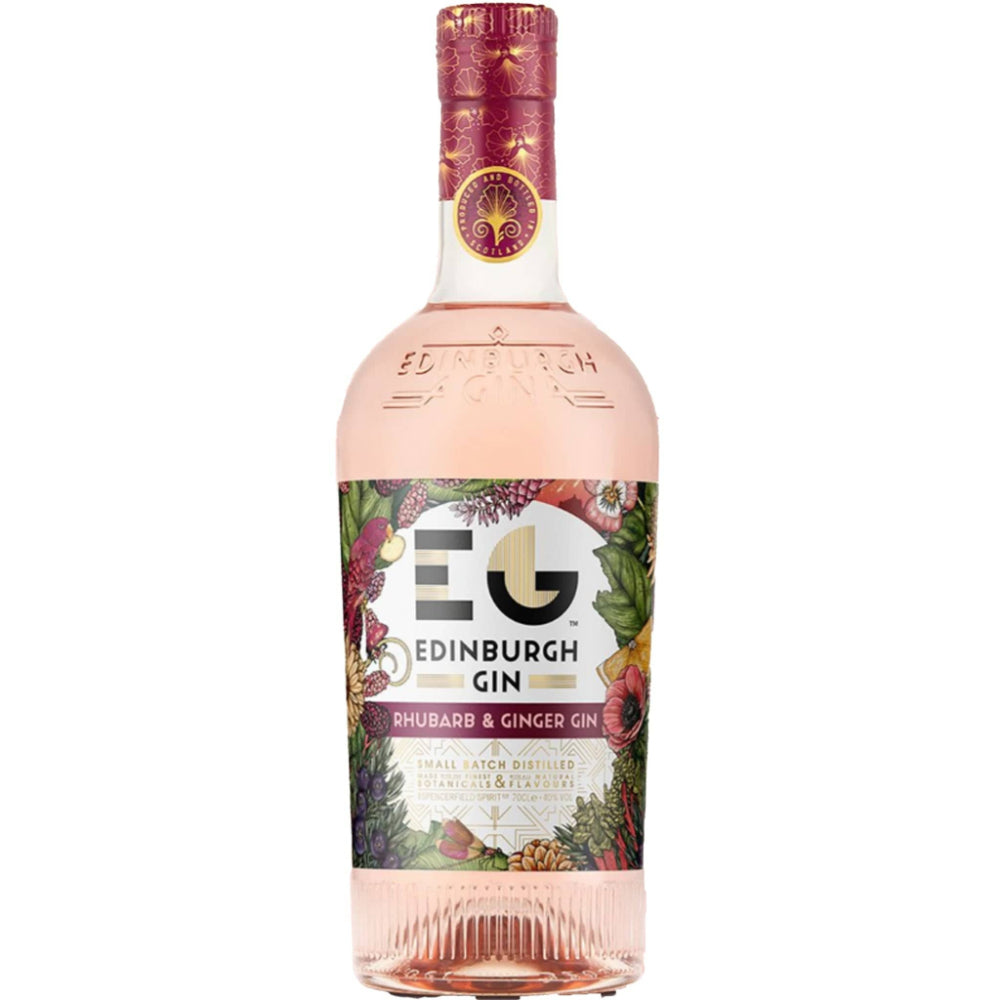 Edinburgh Gin Rhubarb & Ginger Flavored Gin Small Batch