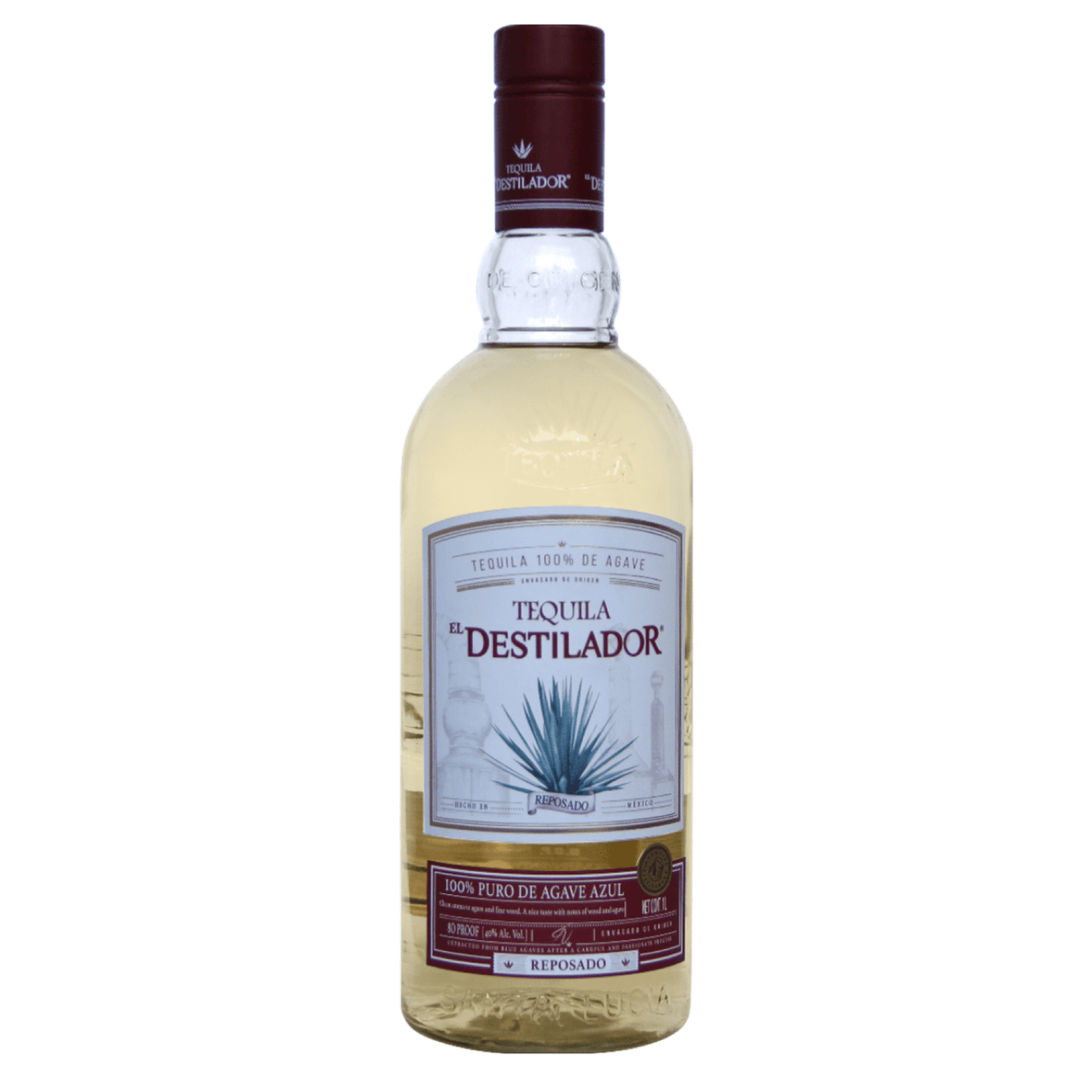 El Destilador 100% Agave Reposado Round 1L