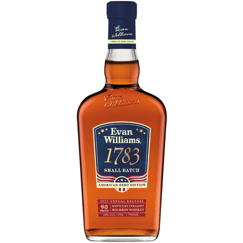 Evan Williams Straight Bourbon 1783 Small Batch American Hero Edition 6 Year Whiskey