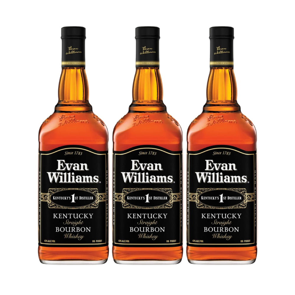 Evan Williams Straight Bourbon Whiskey 3 Pack