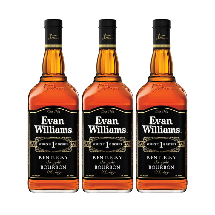 Evan Williams Straight Bourbon Whiskey 3 Pack