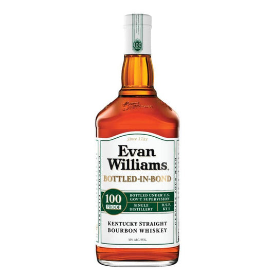 Evan Williams Straight Bourbon White Label Bottled In Bond Whiskey