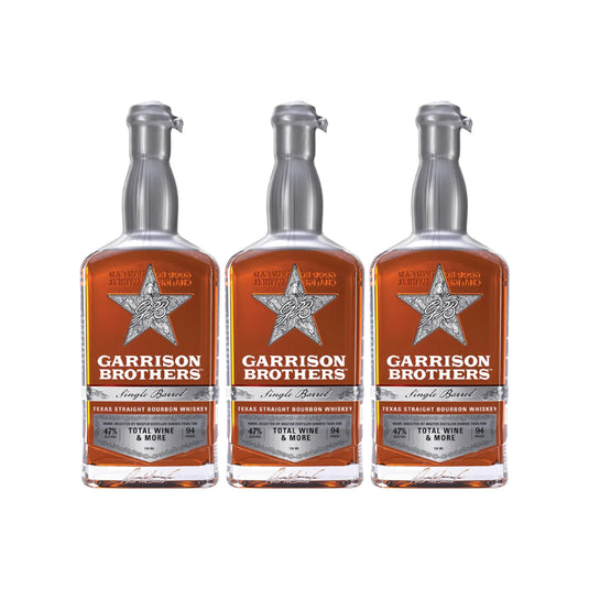 Garrison Brothers Single Barrel Bourbon Whiskey 3 Pack