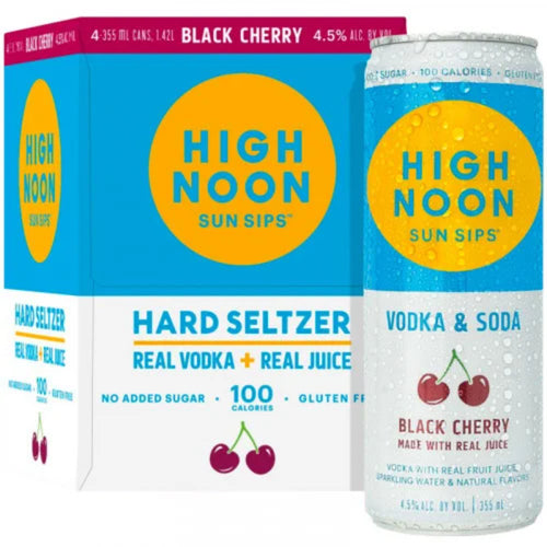 High Noon Black Cherry Hard Seltzer 4-Pack