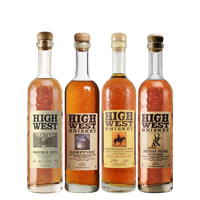 High West Double Rye X Campfire X Rendezvous Rye X American Prairie Combo Pack Whiskey