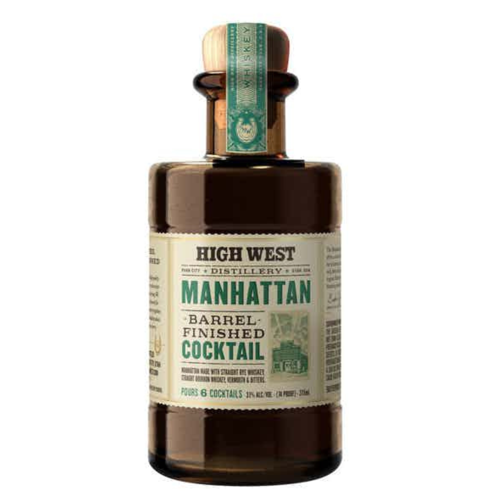 High West Manhattan Barrel Finished Ready Made Cocktail Whiskey