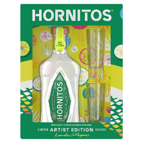 Hornitos Tequila Plata 80  W/ Shot Glasses